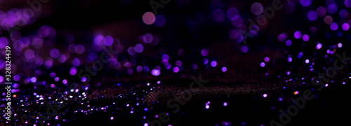 bokeh purple glitter texture christmas abstract background or with blank space