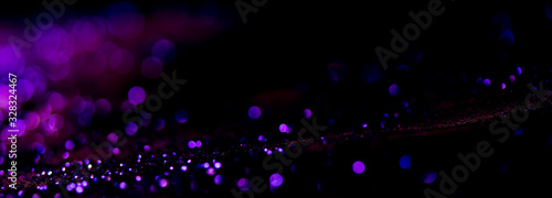bokeh purple glitter texture christmas abstract background or with blank space