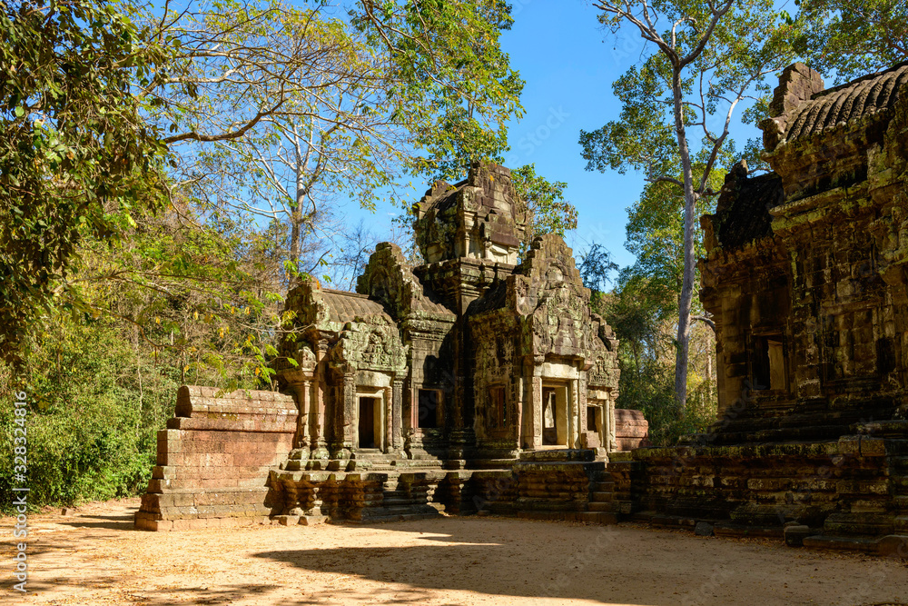 La façade Nord du temple Thommanon dans le domaine des temples de Angkor, au Cambodge