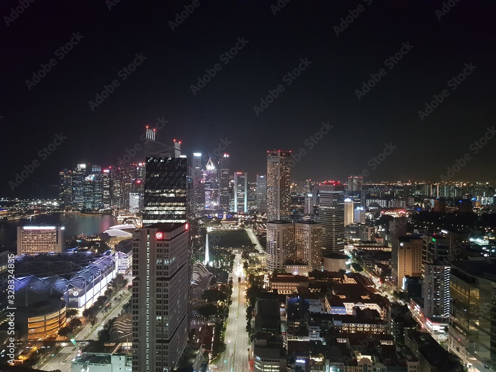 Fototapeta premium Singapore Nights