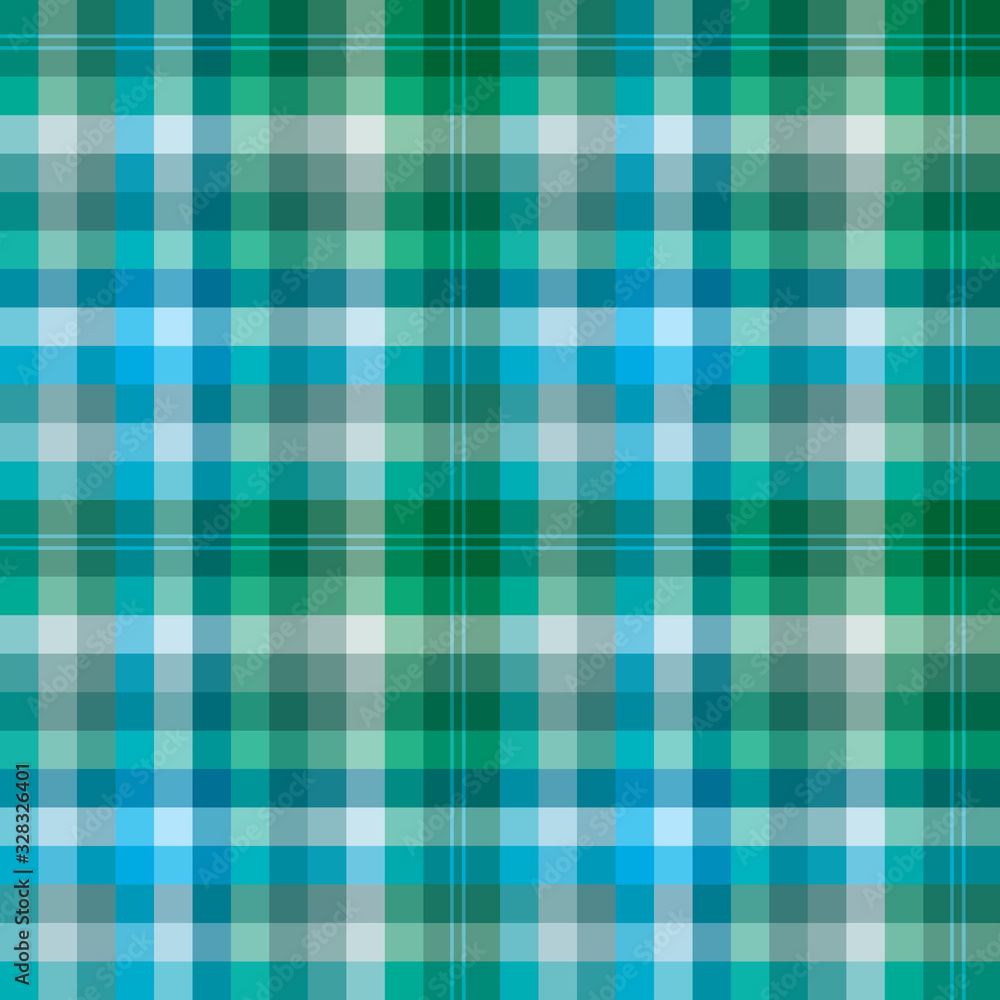 Seamless pattern in marvelous creative blue and green colors for plaid, fabric, textile, clothes, tablecloth and other things. Vector image. Seamless pattern in marvelous creative blue and green colors for plaid, fabric, textile, clothes, tablecloth and other things. Vector image.