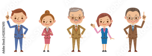 笑顔のビジネスチーム