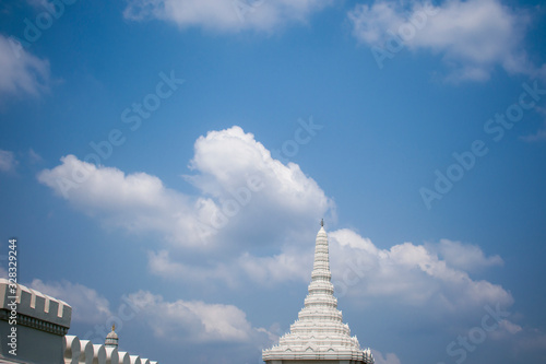 pagoda in blue sky
