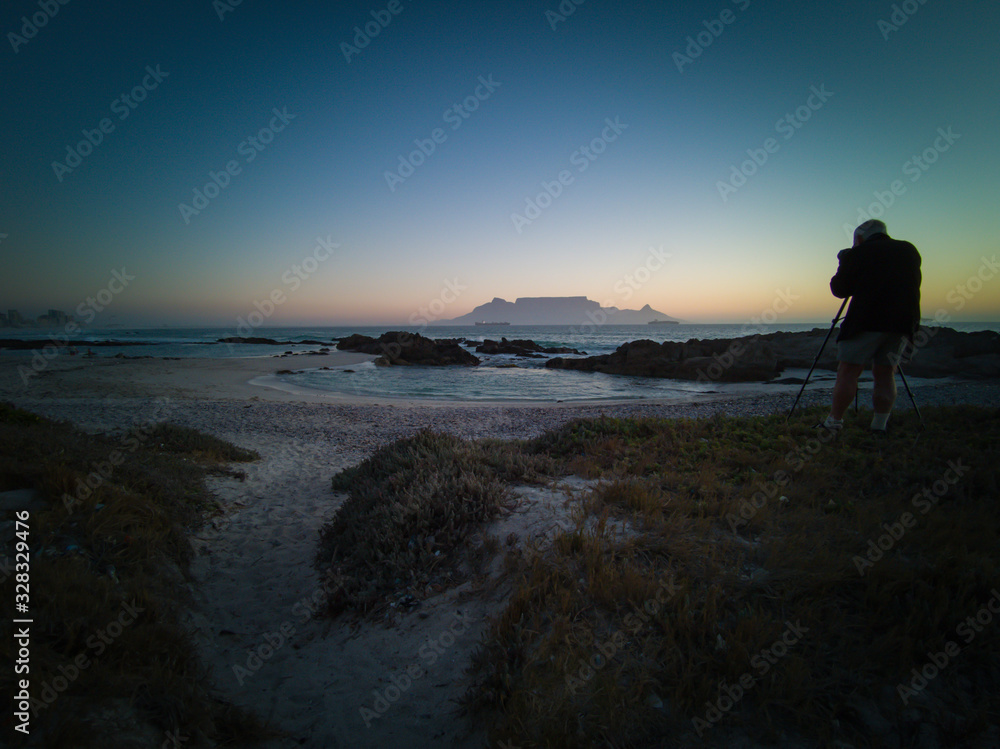 Photographer Table Mountain Cape Town sunset