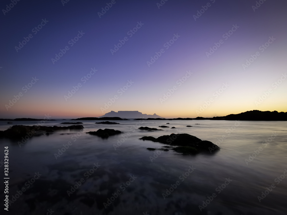 Fototapeta premium Table Mountain Cape Town sunset