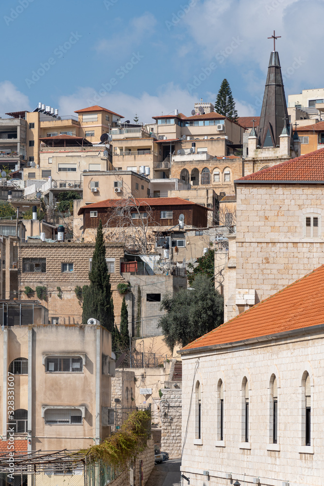 The city of Nazareth in Israel