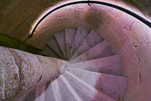 Fotografie Interior view of the ramparts of the walls of the fortified city of Aigues Mortes, in the Camargue France