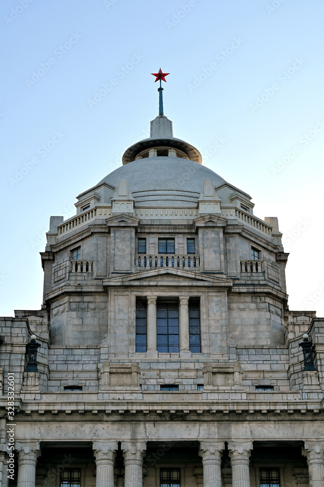 European classical architecture on the Bund of Shanghai, China