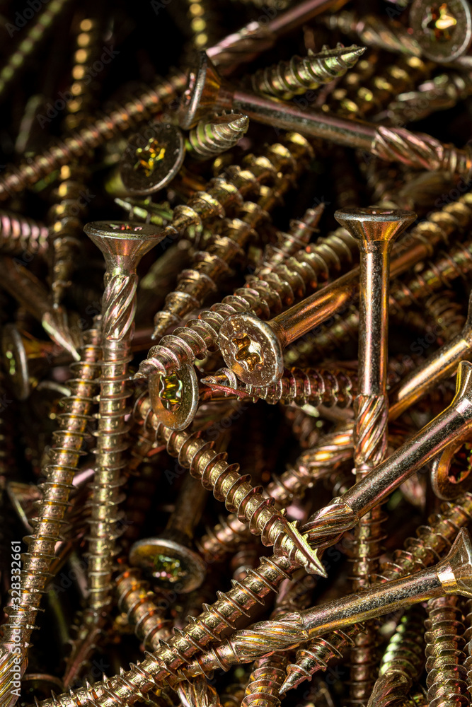 Carpentry screws used in carpentry and handicrafts for industrial and household. Carpentry screws used in carpentry and handicrafts for industrial and household.
