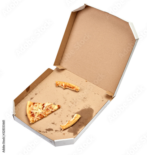 pizza box food cardboard delivery package meal dinner lunch photo