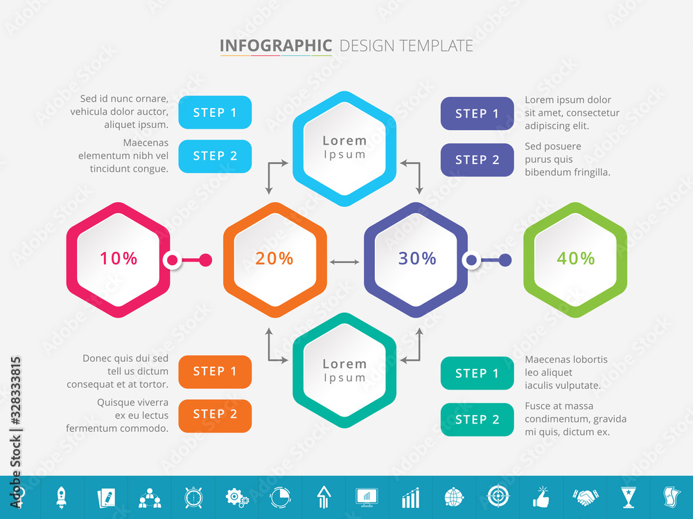 Project Management Infographic Template Design - Vector Illustration