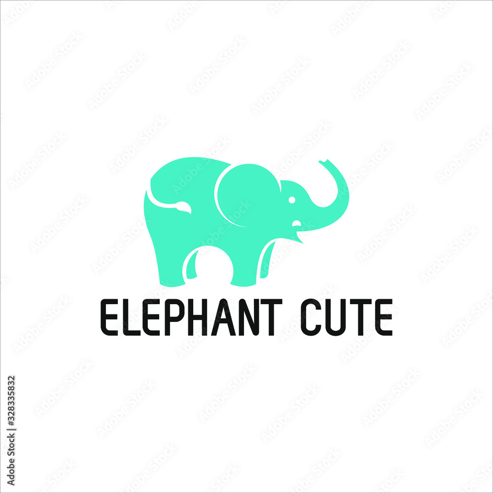 modern colorfull elephant concept logo vector idea