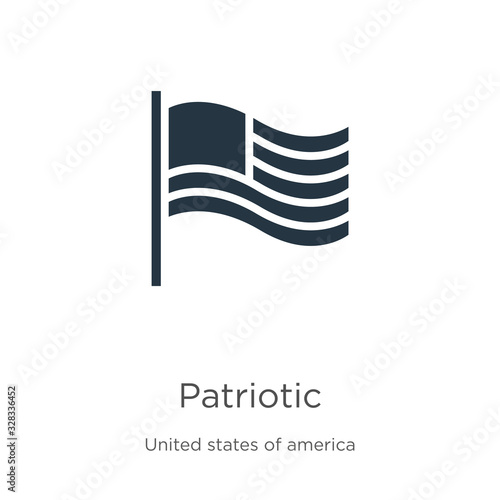 Patriotic icon vector. Trendy flat patriotic icon from united states of america collection isolated on white background. Vector illustration can be used for web and mobile graphic design, logo, eps10