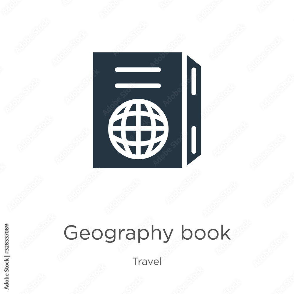 Geography book icon vector. Trendy flat geography book icon from travel collection isolated on white background. Vector illustration can be used for web and mobile graphic design, logo, eps10 Geography book icon vector. Trendy flat geography book icon from travel collection isolated on white background. Vector illustration can be used for web and mobile graphic design, logo, eps10