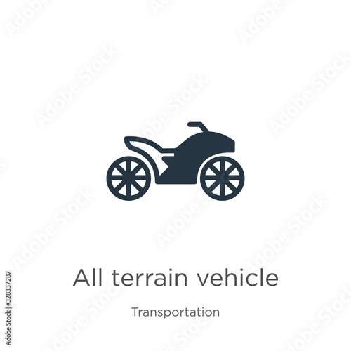 All terrain vehicle icon vector. Trendy flat all terrain vehicle icon from transport aytan collection isolated on white background. Vector illustration can be used for web and mobile graphic design,