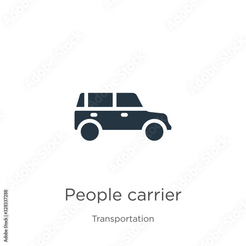 People carrier icon vector. Trendy flat people carrier icon from transport aytan collection isolated on white background. Vector illustration can be used for web and mobile graphic design, logo, eps10 © Premium Art