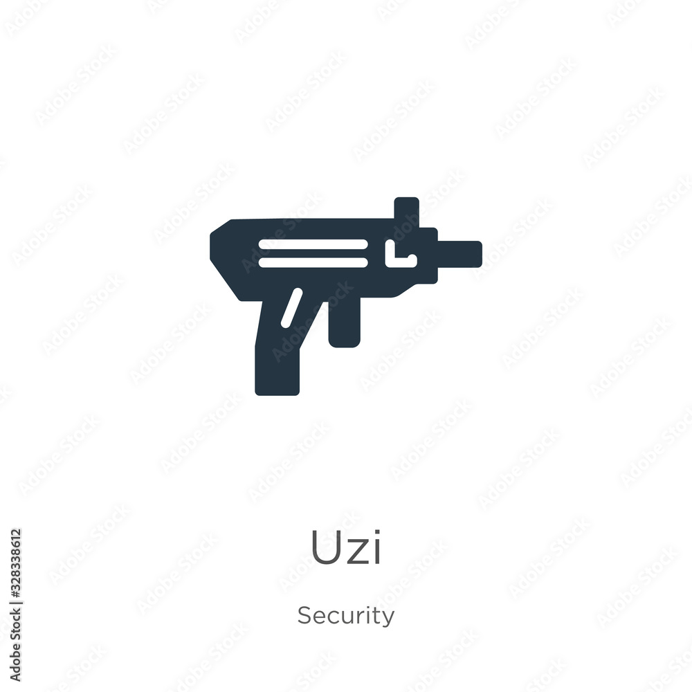 Uzi icon vector. Trendy flat uzi icon from security collection isolated on white background. Vector illustration can be used for web and mobile graphic design, logo, eps10