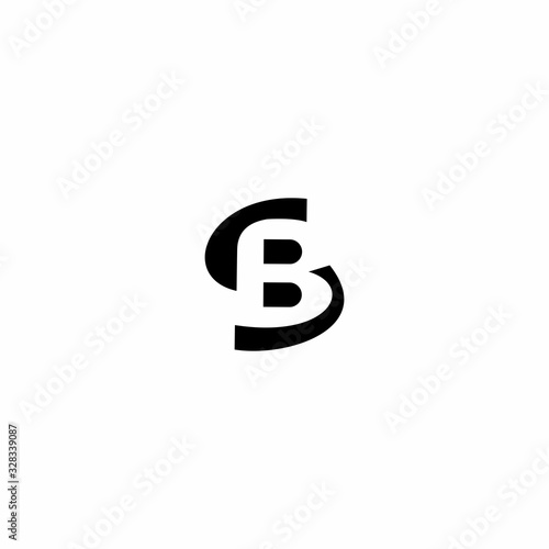 SB BS B S Letter Logo Design Vector