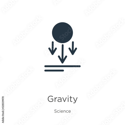 Fototapet Gravity icon vector