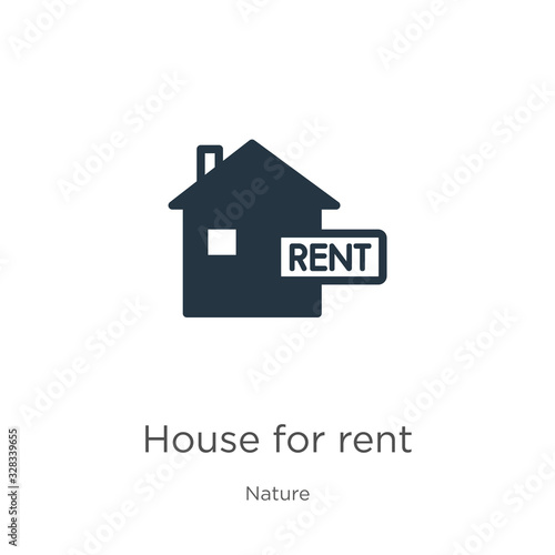 House for rent icon vector. Trendy flat house for rent icon from nature collection isolated on white background. Vector illustration can be used for web and mobile graphic design, logo, eps10