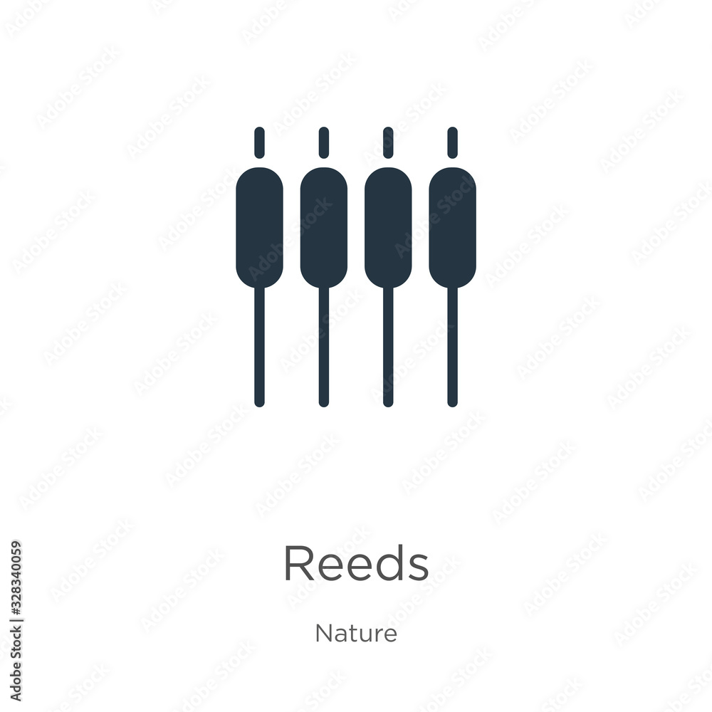 Fototapeta premium Reeds icon vector. Trendy flat reeds icon from nature collection isolated on white background. Vector illustration can be used for web and mobile graphic design, logo, eps10