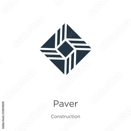 Paver icon vector. Trendy flat paver icon from construction collection isolated on white background. Vector illustration can be used for web and mobile graphic design, logo, eps10