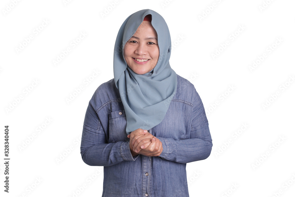 Smiling Muslim Woman Smiling Muslim Woman