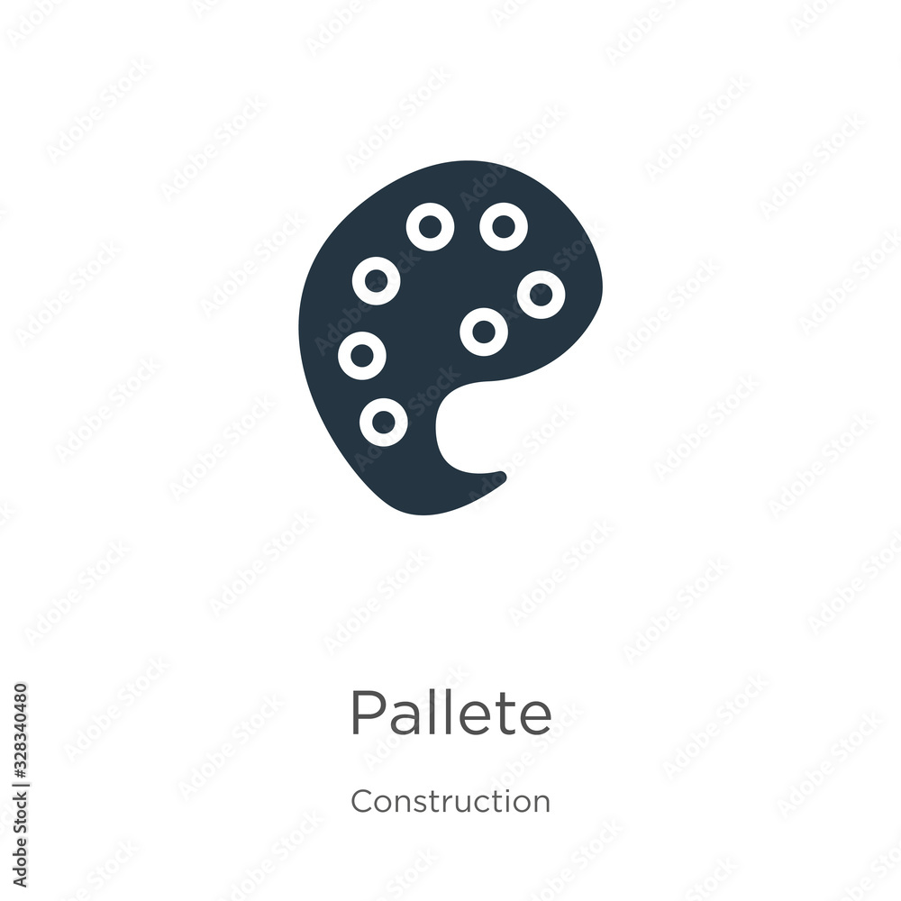 Pallete icon vector. Trendy flat pallete icon from construction collection isolated on white background. Vector illustration can be used for web and mobile graphic design, logo, eps10