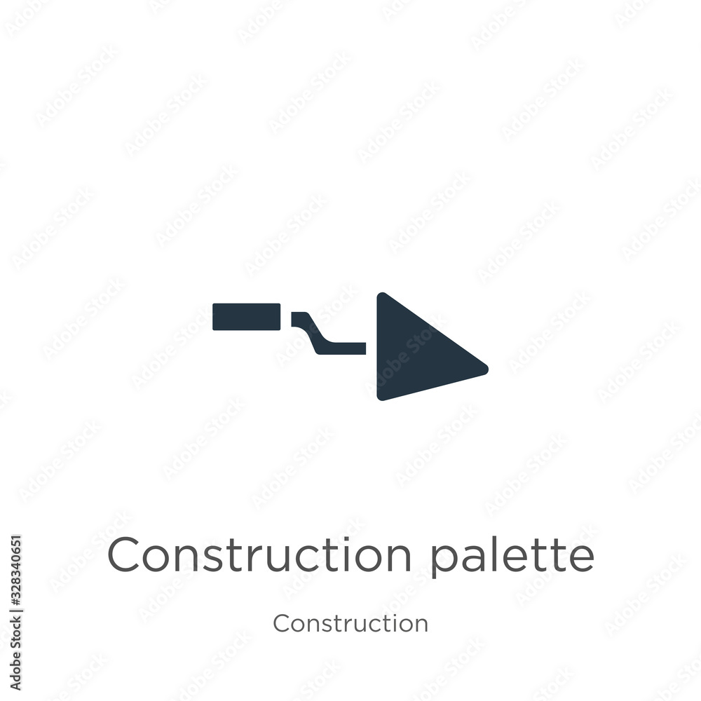 Construction palette icon vector. Trendy flat construction palette icon from construction collection isolated on white background. Vector illustration can be used for web and mobile graphic design, Construction palette icon vector. Trendy flat construction palette icon from construction collection isolated on white background. Vector illustration can be used for web and mobile graphic design,
