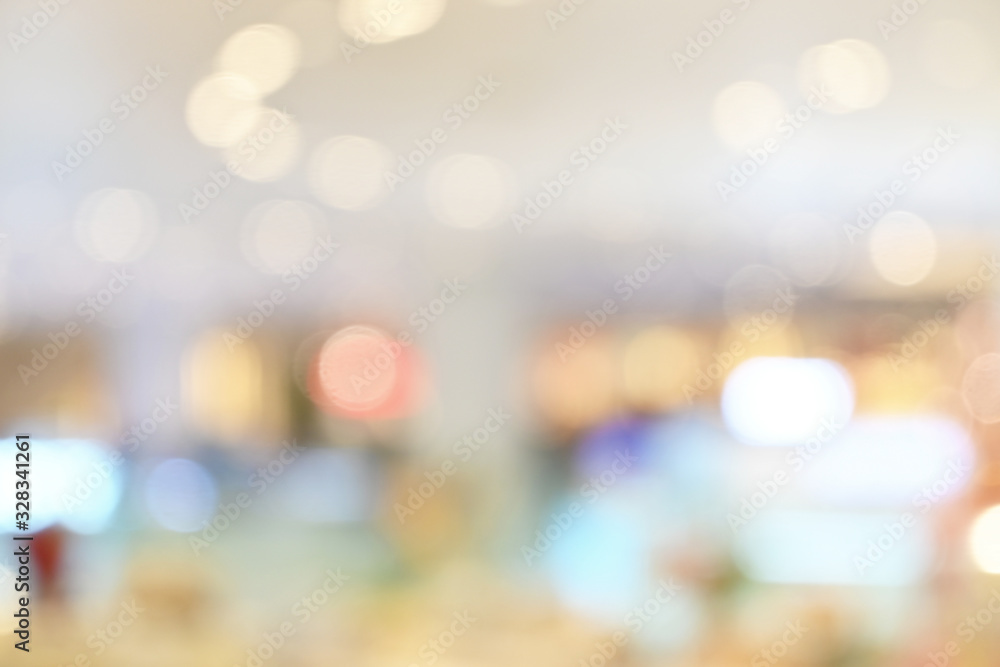 Blurred image of shopping mall background Blurred image of shopping mall background
