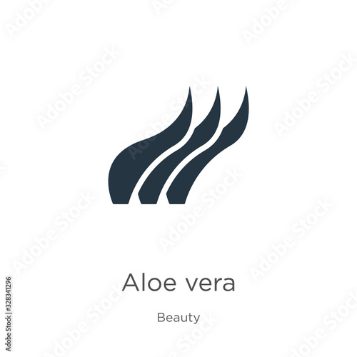 Aloe vera icon vector. Trendy flat aloe vera icon from beauty collection isolated on white background. Vector illustration can be used for web and mobile graphic design, logo, eps10