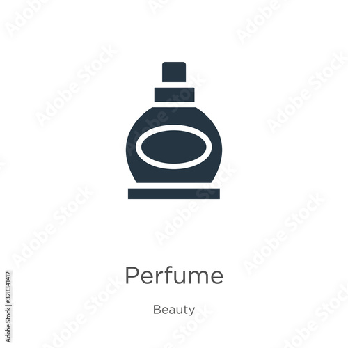 Perfume icon vector. Trendy flat perfume icon from beauty collection isolated on white background. Vector illustration can be used for web and mobile graphic design, logo, eps10
