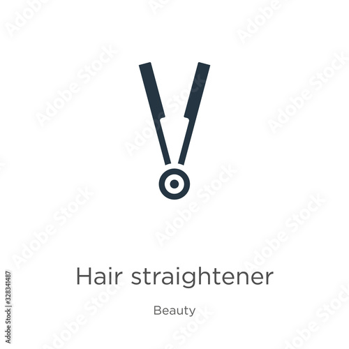 Hair straightener icon vector. Trendy flat hair straightener icon from beauty collection isolated on white background. Vector illustration can be used for web and mobile graphic design, logo, eps10