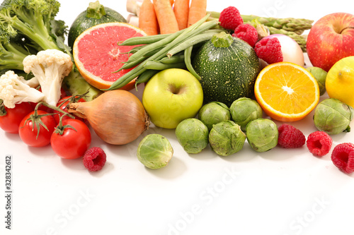 fruit and vegetable- assorted of organic food