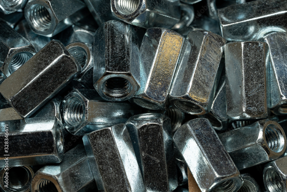 Steel nuts for bolt used in carpentry and handicrafts for industrial and household. Steel nuts for bolt used in carpentry and handicrafts for industrial and household.