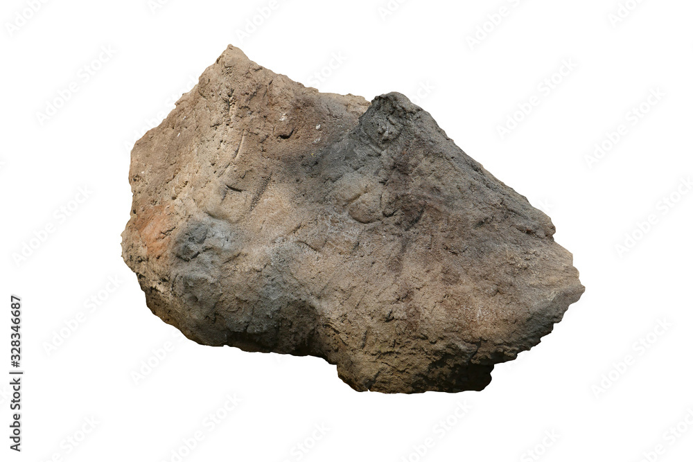 Obraz premium rock isolated on white background 