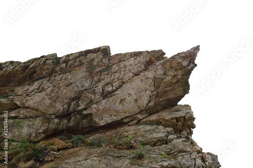 rock isolated on white background 