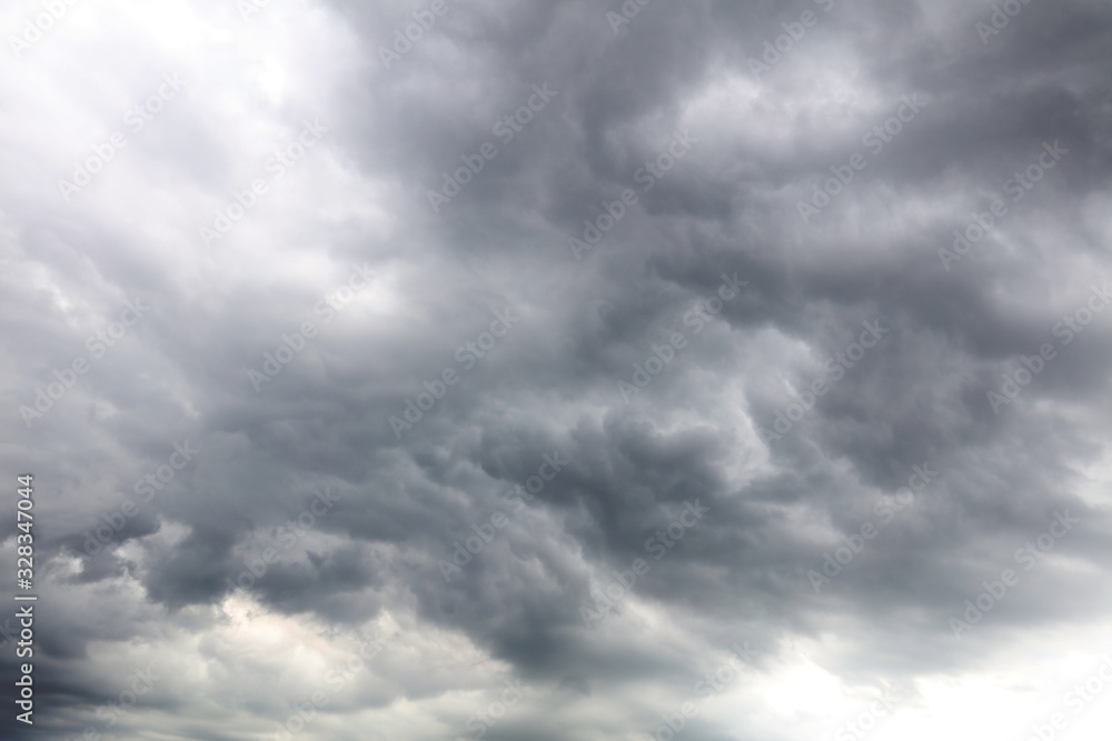 Grey storm clouds - obrazy, fototapety, plakaty 