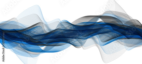 Blue Digital Sound Wave background; Earthquake wave diagram concept; design for education and science; Vector Illustration.