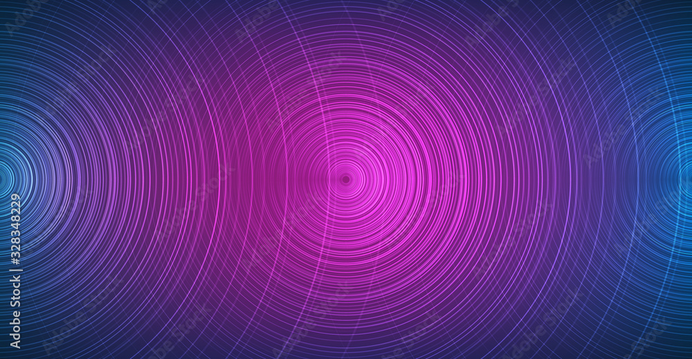 Neon Digital Sound Wave on Dark Blue Background,technology and earthquake wave diagram concept,design for music studio and science,Vector Illustration. Neon Digital Sound Wave on Dark Blue Background,technology and earthquake wave diagram concept,design for music studio and science,Vector Illustration.