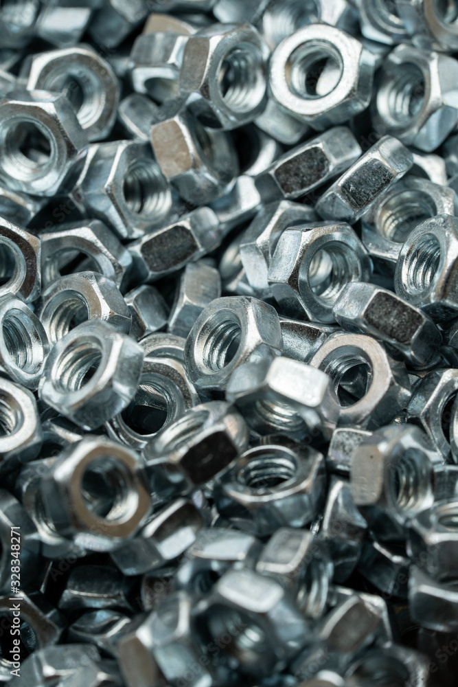 Steel nuts for bolt used in carpentry and handicrafts for industrial and household. Steel nuts for bolt used in carpentry and handicrafts for industrial and household.