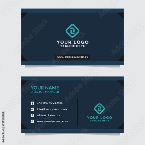Abstract business card template. Modern vector design 