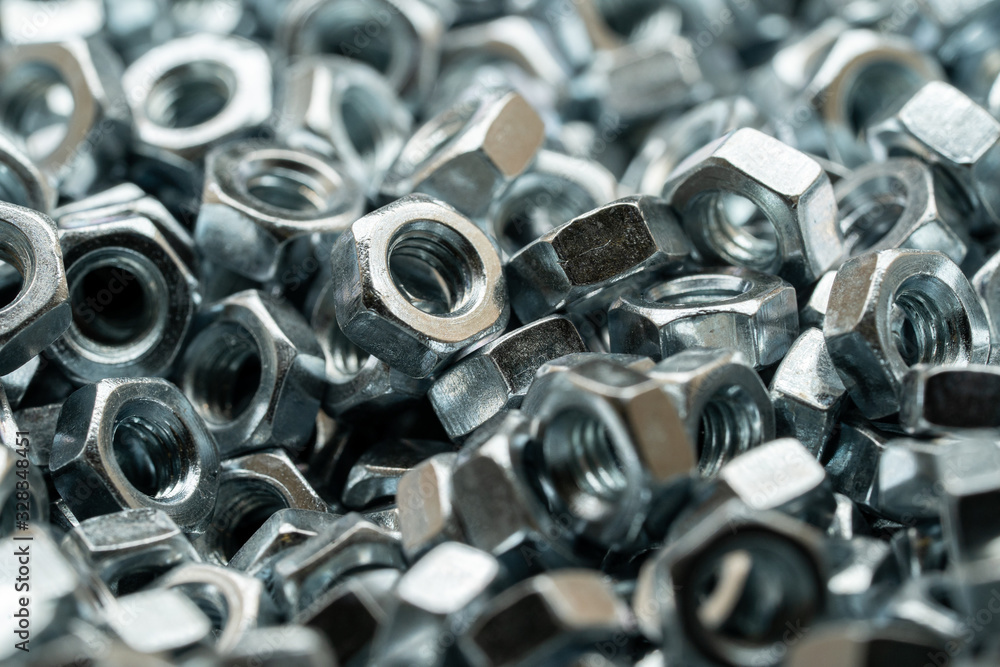 Steel nuts for bolt used in carpentry and handicrafts for industrial and household. Steel nuts for bolt used in carpentry and handicrafts for industrial and household.