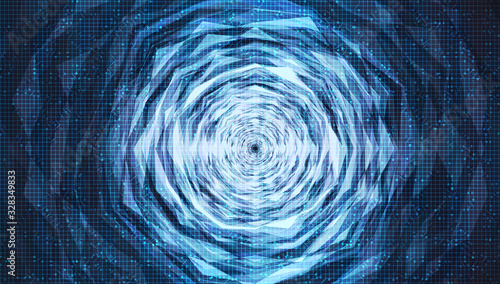 Abstract Circle Digital Sound Wave,equalizer and frequency concept design,Vector,Illustration.
