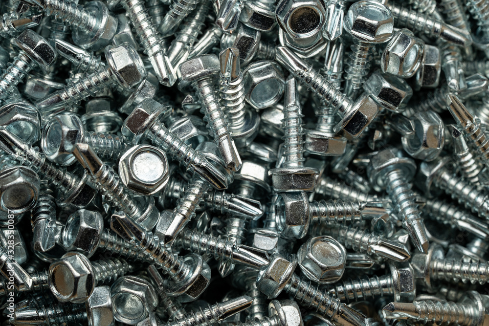  Self-drilling metal screws for flat wrenches.