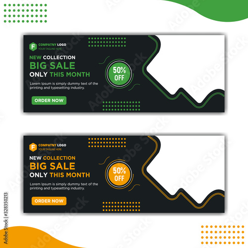 Facebook cover and social media poster design.