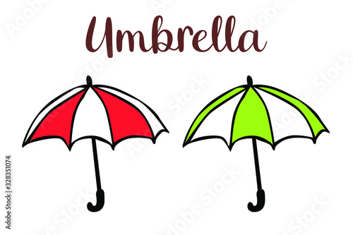 set of umbrella