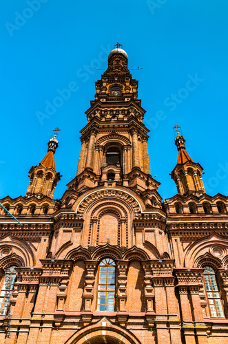 Bell tower of Epiphany Cathedral in Kazan, Russia
