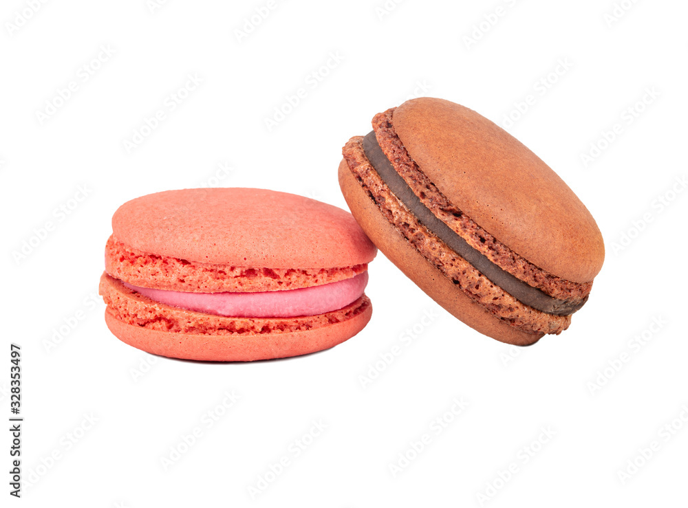 Pink and brown macaroon Pink and brown macaroon
