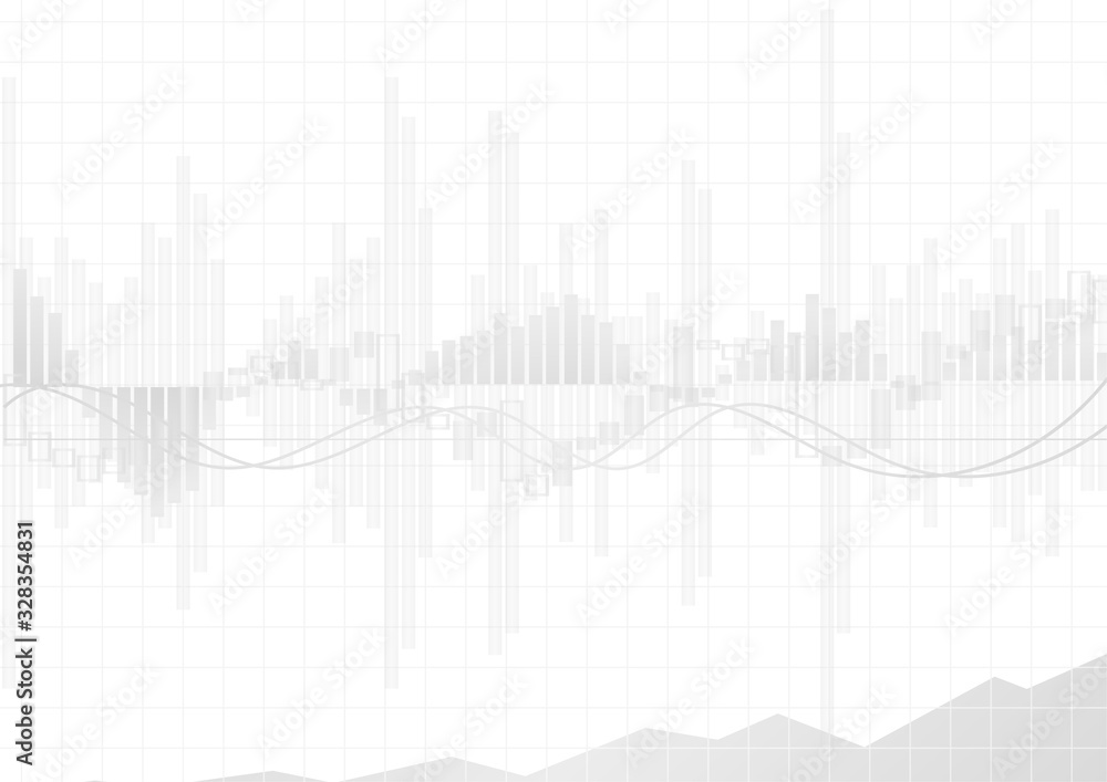 Vector : Gray business graphs on white background Vector : Gray business graphs on white background